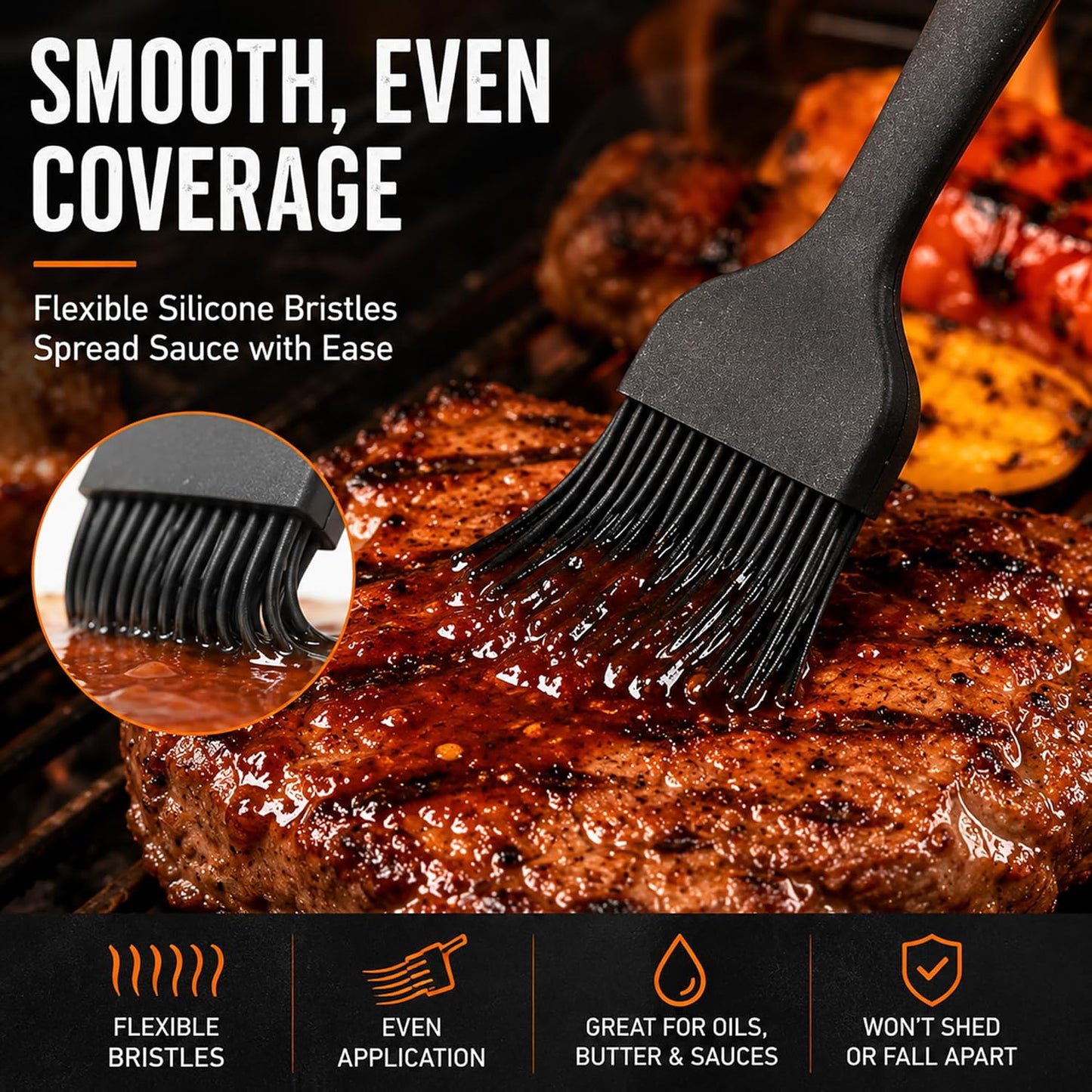 Silicone Pastry & Basting Brushes - Set of 2 - product view 5