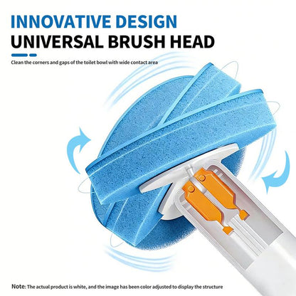 🚽✨ QIAWI™ Toilet Scrubber Kit with Self-Cleaning System – Effortless Deep Cleaning for a Fresher Bathroom!
