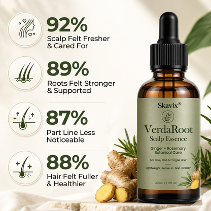 🌿 Skavix® VerdaRoot Scalp Essence – Promote Thicker, Stronger & Healthier-Looking Hair