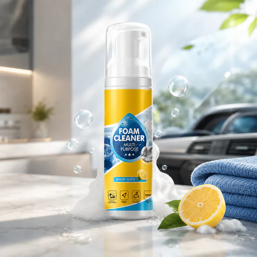 Hot Sale In 2026🔥4-in-1 Multi-Enzyme Foam Cleaner – Deep Clean Car, Kitchen, Bathroom & Sofa
