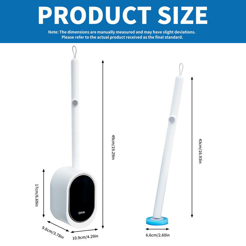 🚽✨ QIAWI™ Toilet Scrubber Kit with Self-Cleaning System – Effortless Deep Cleaning for a Fresher Bathroom!