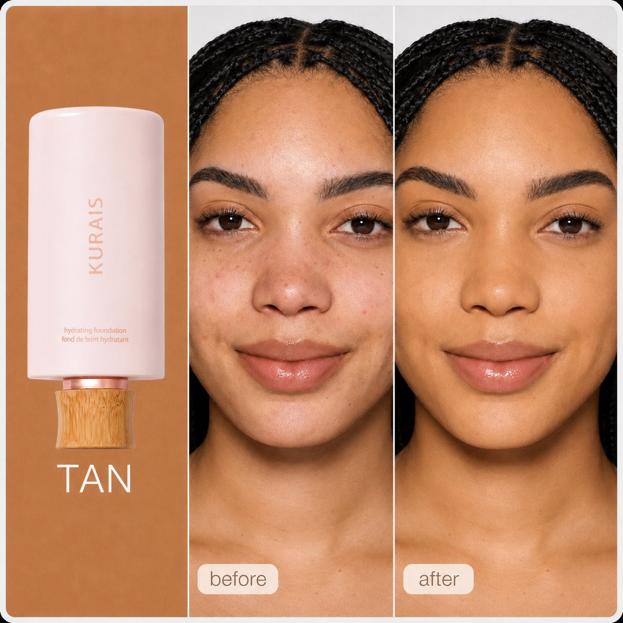 Hydrating Foundation & Brush -  Instantly blurs, hydrates & smooths your skin