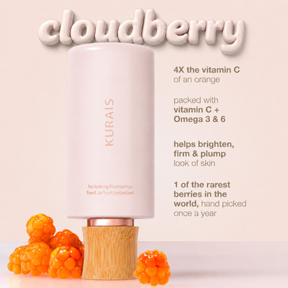 Hydrating Foundation & Brush -  Instantly blurs, hydrates & smooths your skin