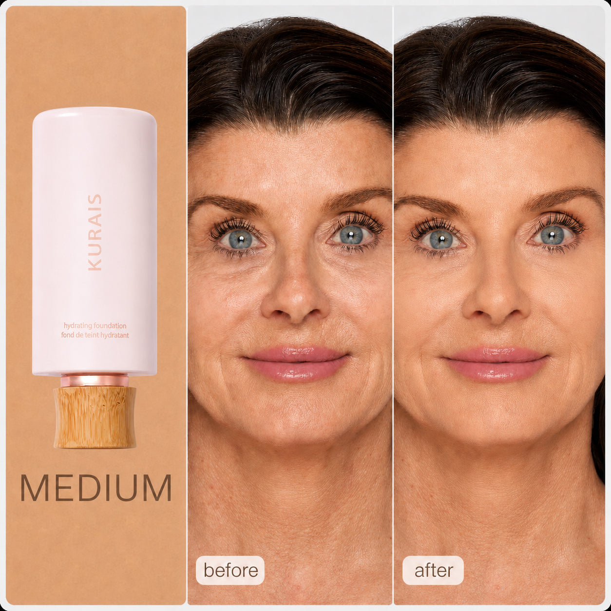 Hydrating Foundation & Brush -  Instantly blurs, hydrates & smooths your skin