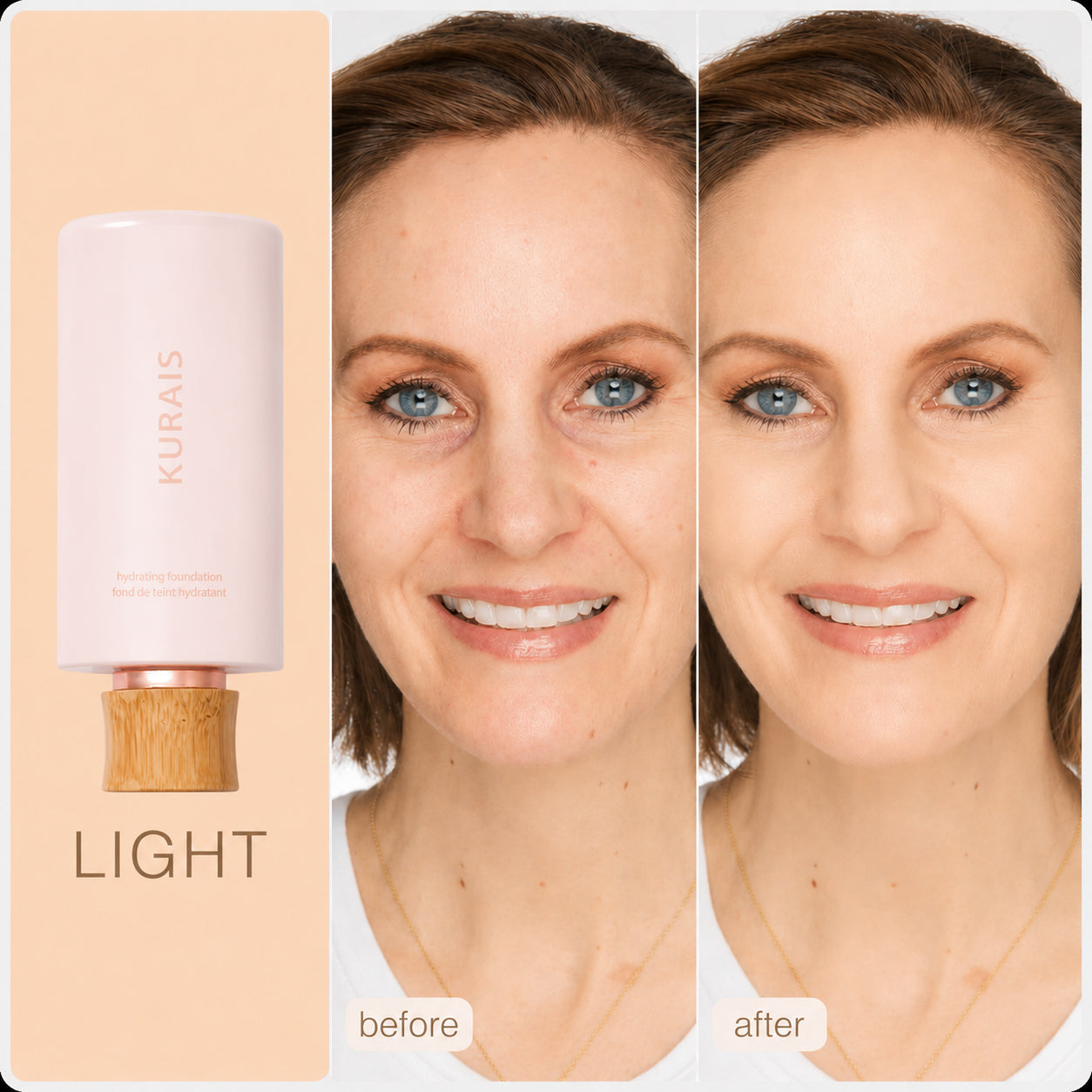 Hydrating Foundation & Brush -  Instantly blurs, hydrates & smooths your skin