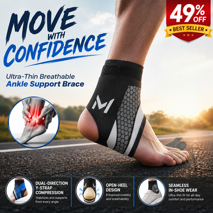 🦶Ultra-Thin Breathable Ankle Support Brace – Lightweight Comfort & Stable Support