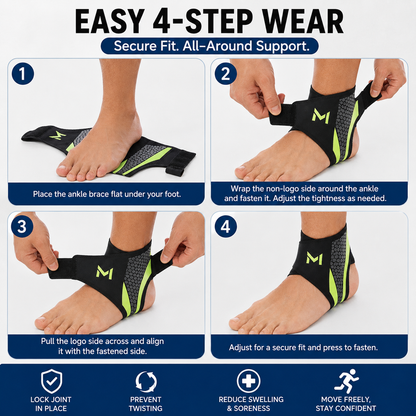 🦶Ultra-Thin Breathable Ankle Support Brace – Lightweight Comfort & Stable Support