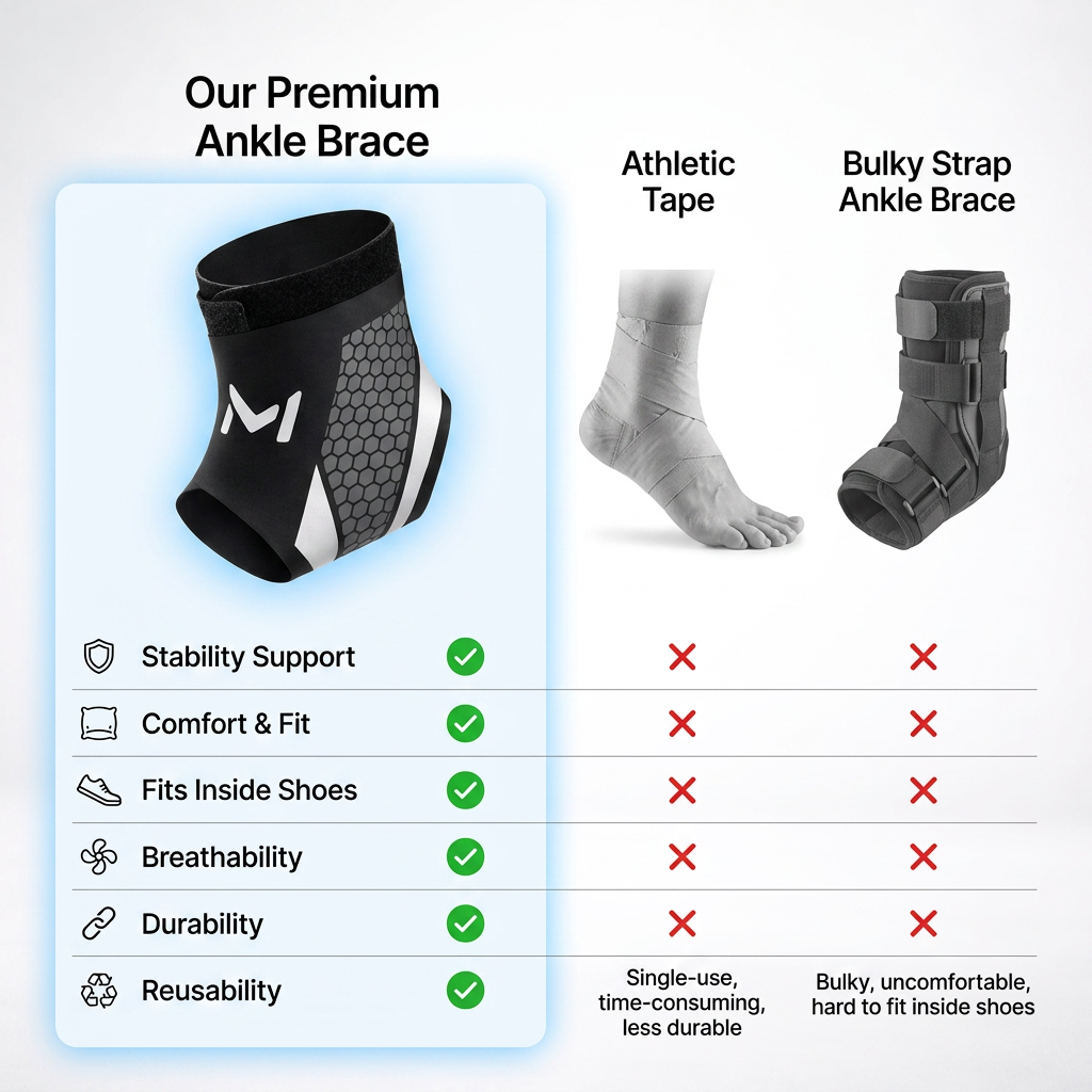 🦶Ultra-Thin Breathable Ankle Support Brace – Lightweight Comfort & Stable Support