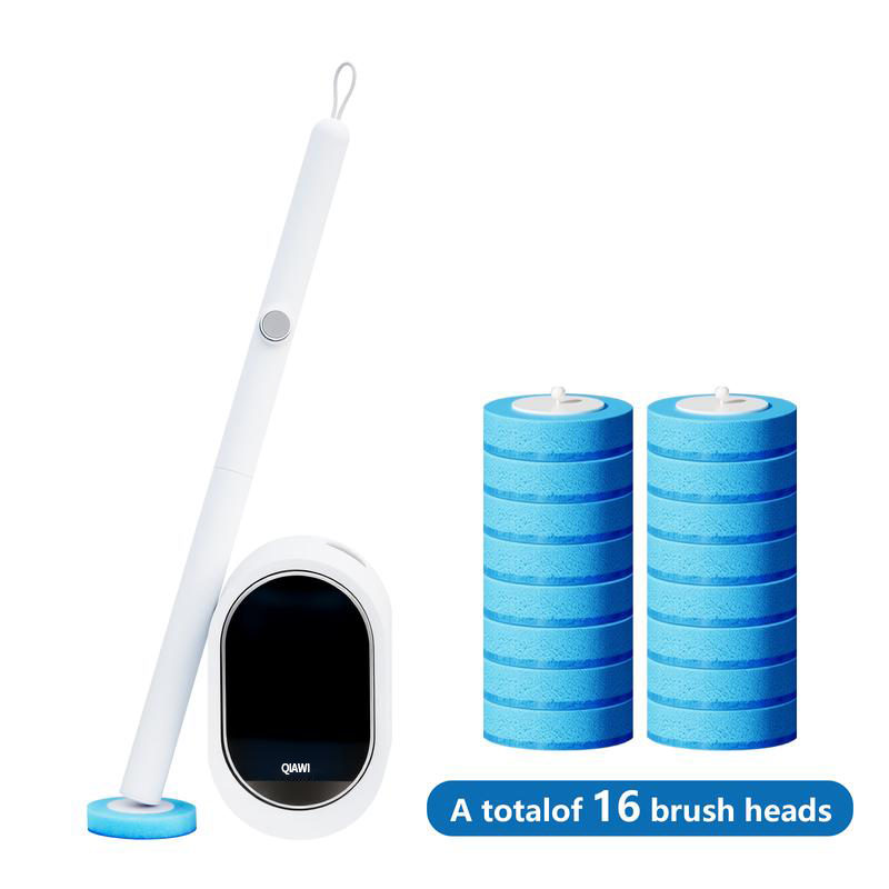 🚽✨ QIAWI™ Toilet Scrubber Kit with Self-Cleaning System – Effortless Deep Cleaning for a Fresher Bathroom!