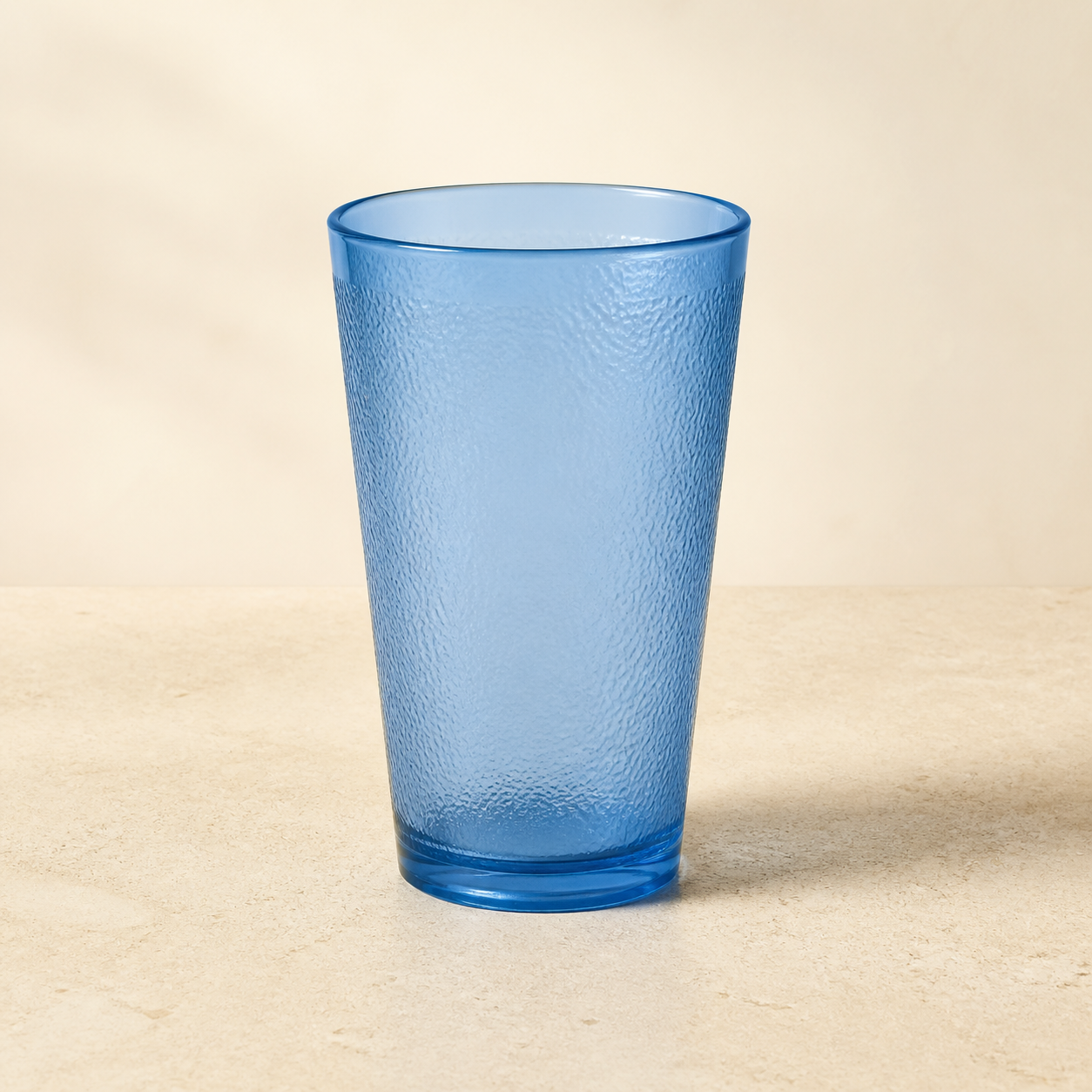 Robin-blue textured 20 ounce stackable tumbler