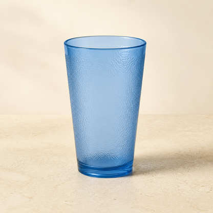 Robin-blue textured 20 ounce stackable tumbler