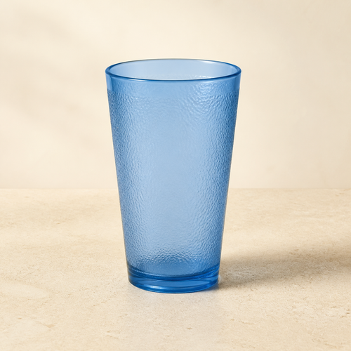 Robin-blue textured 20 ounce stackable tumbler