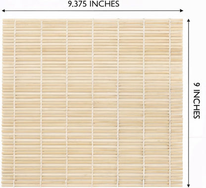 Natural Bamboo Sushi Rolling Mat - 9.5 in - product view 2