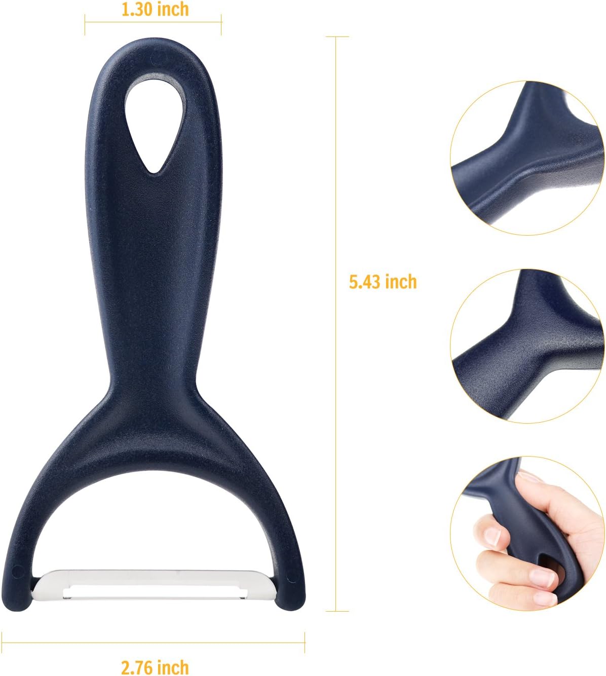Ergonomic Y-Shaped Vegetable Peeler - product view 2