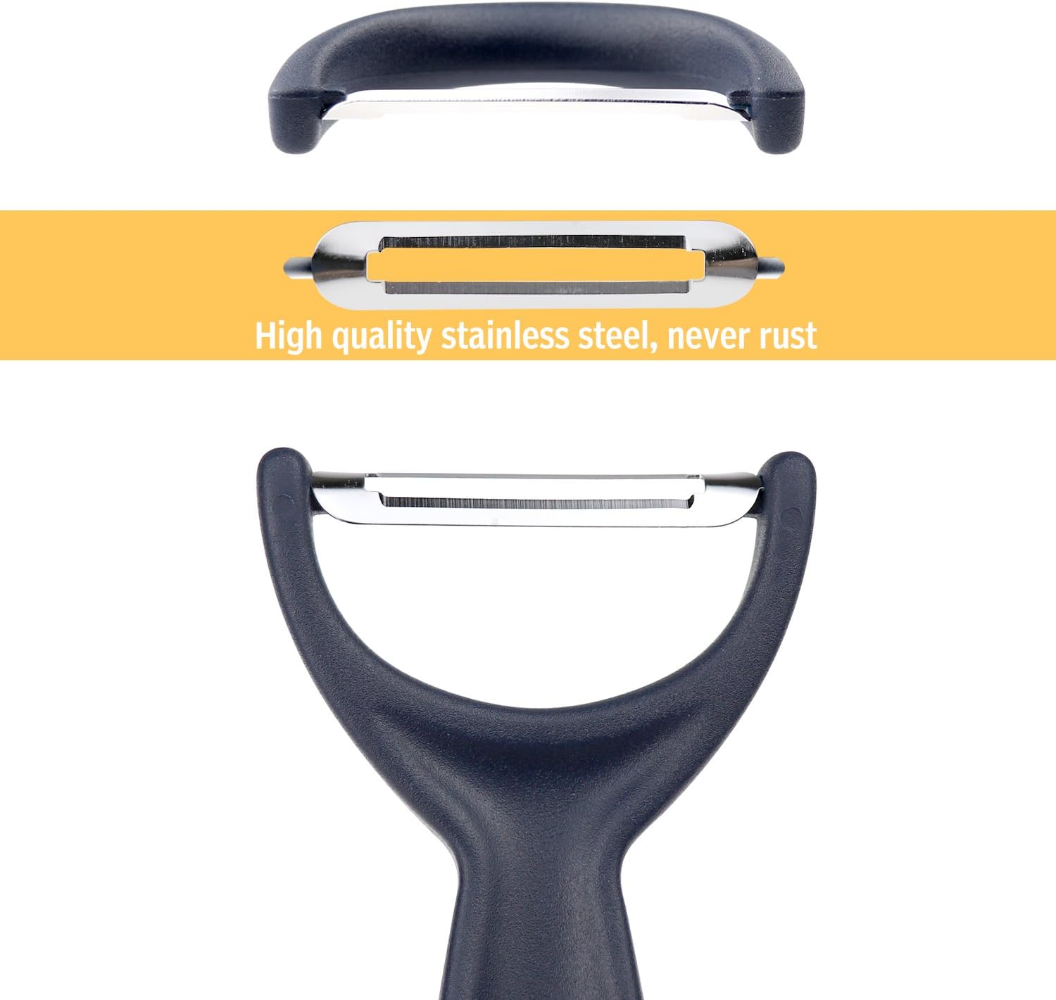 Ergonomic Y-Shaped Vegetable Peeler - product view 3