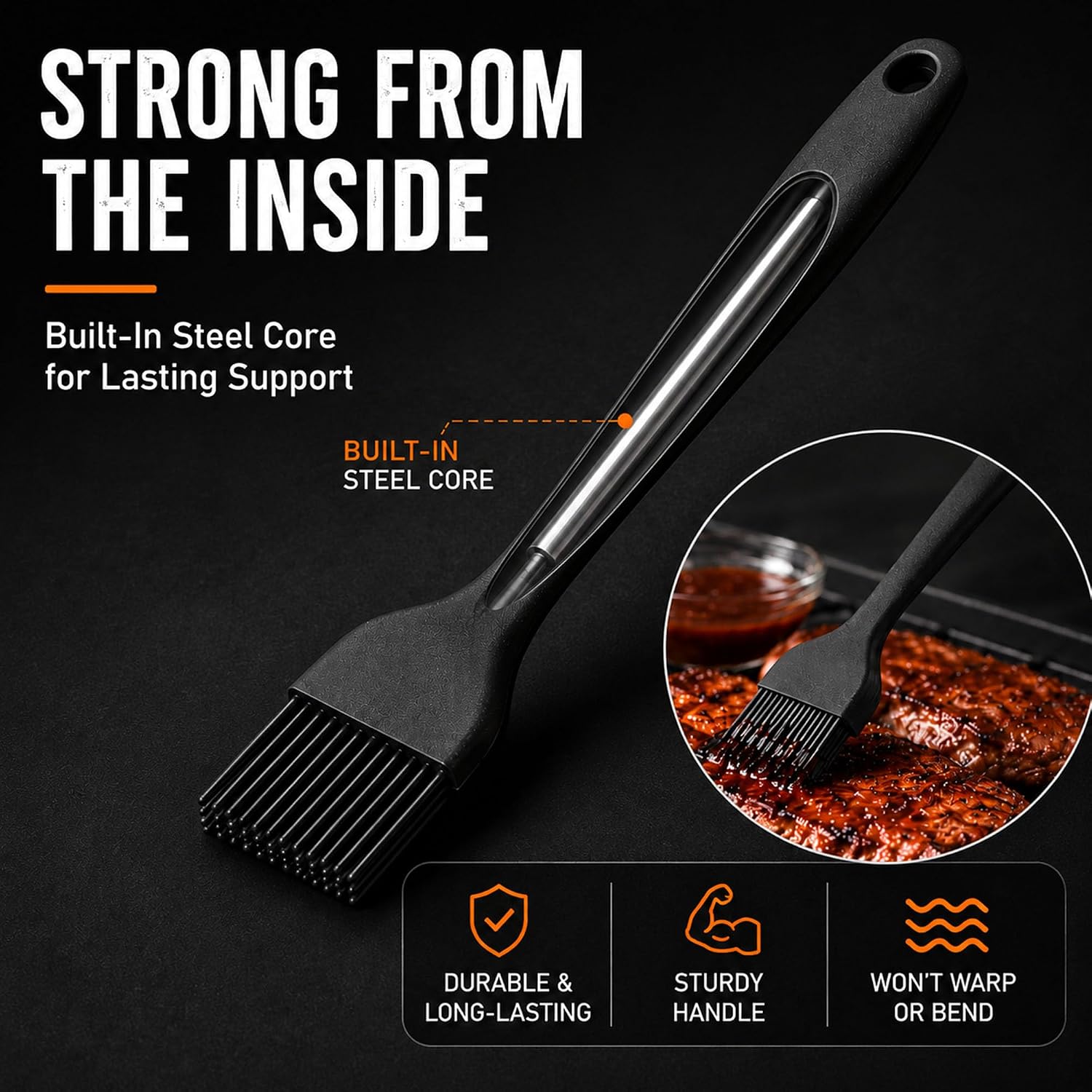 Silicone Pastry & Basting Brushes - Set of 2 - product view 2