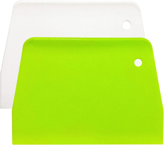 Flexible Dough & Bowl Scrapers - Set of 2