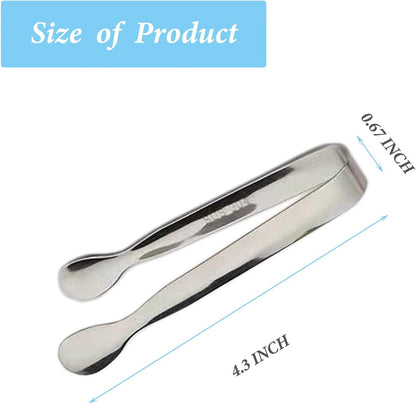Mini Stainless Steel Serving Tongs - Set of 6 - product view 2