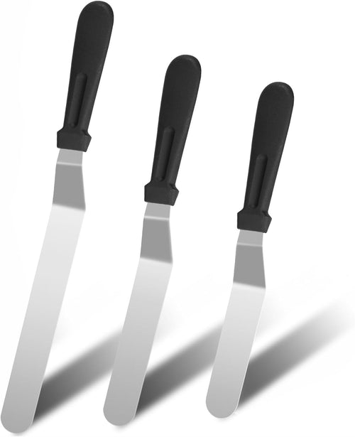 Offset Icing Spatulas - 3 Piece Set