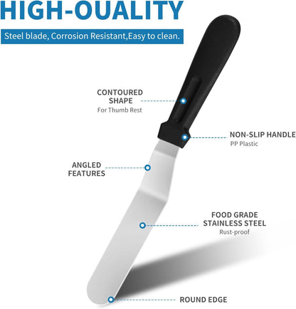 Offset Icing Spatulas - 3 Piece Set - product view 3