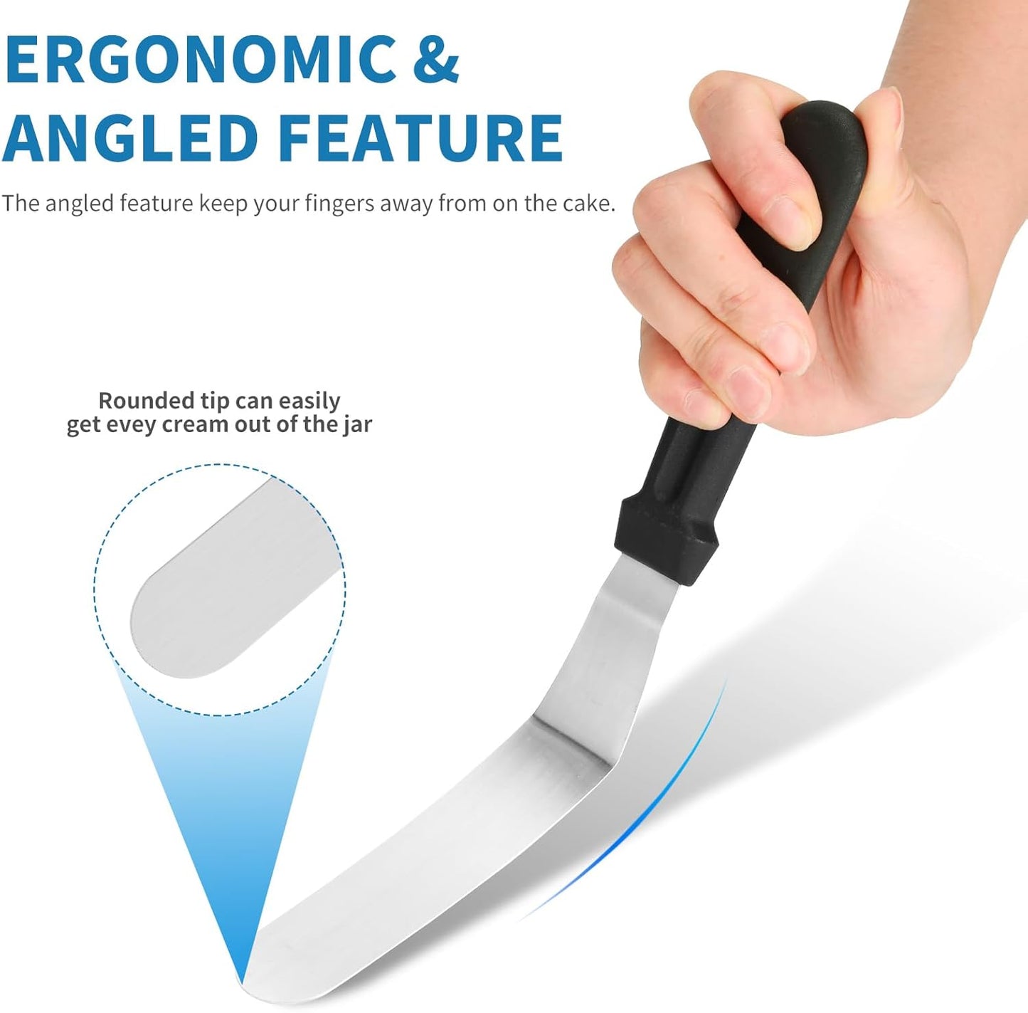Offset Icing Spatulas - 3 Piece Set - product view 5