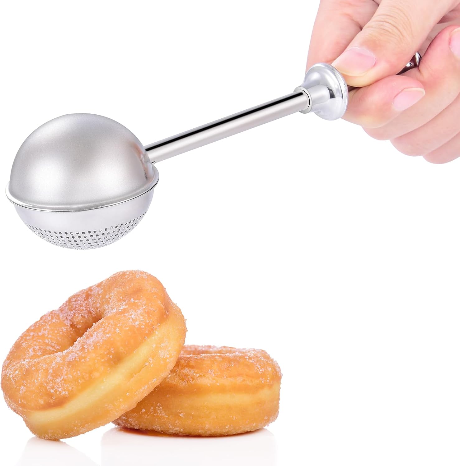 Stainless Steel Powdered Sugar Duster - product view 3