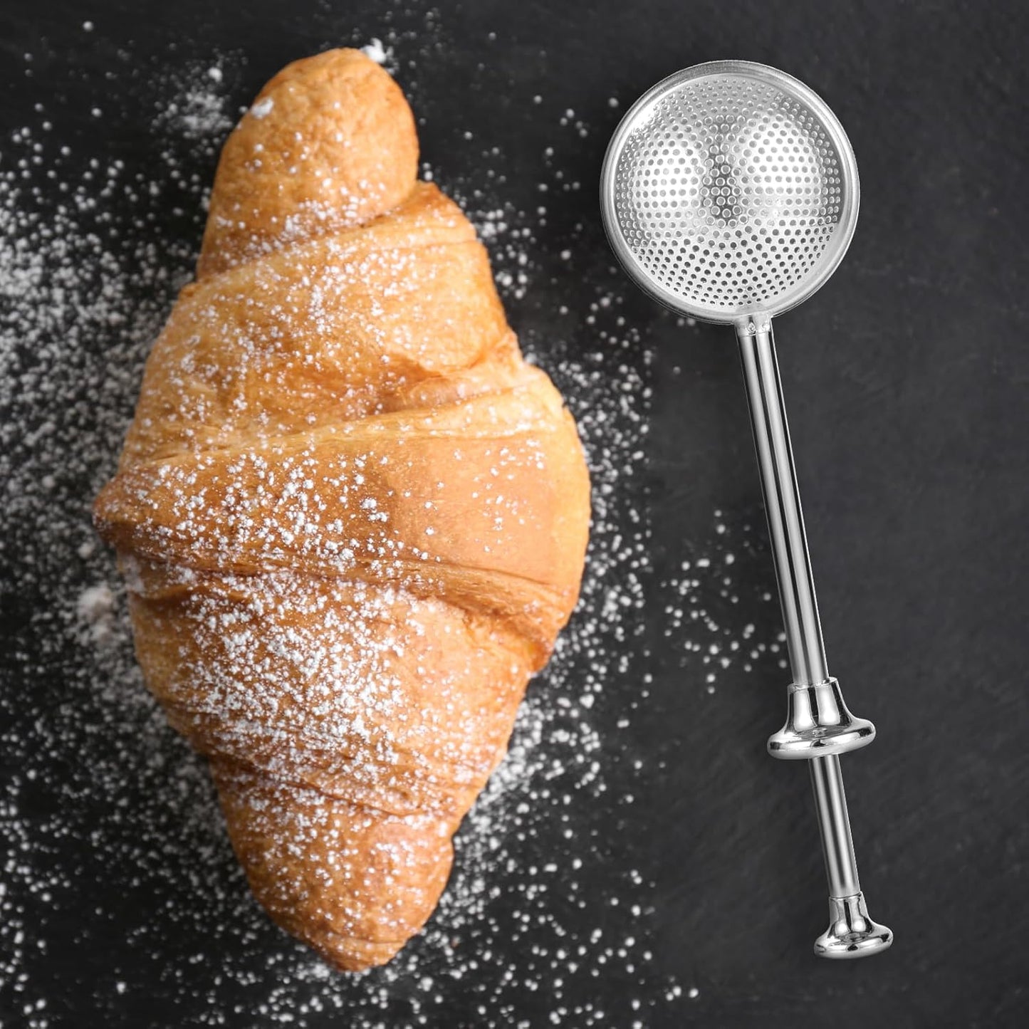 Stainless Steel Powdered Sugar Duster - product view 4