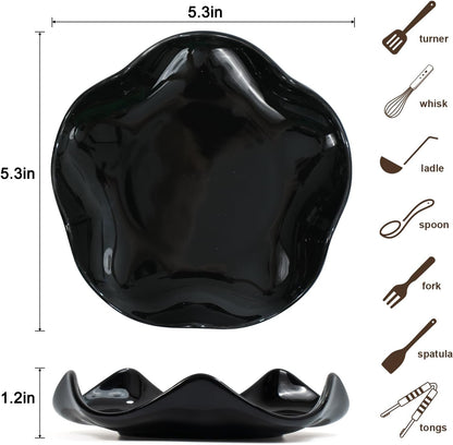 Ceramic Flower Spoon Rest - 5.3 in - product view 2