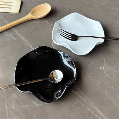Ceramic Flower Spoon Rest - 5.3 in - product view 3