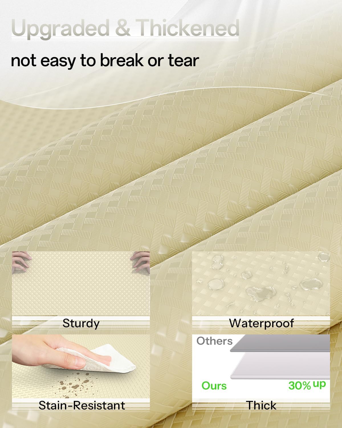 Non-Adhesive Shelf & Drawer Liner - 12 in x 10 ft - product view 2