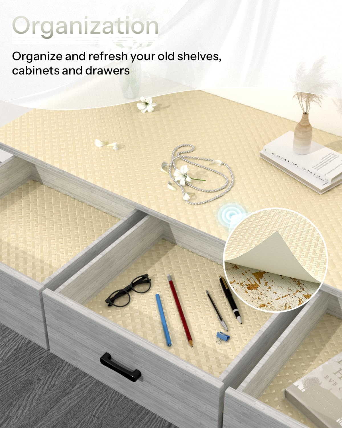 Non-Adhesive Shelf & Drawer Liner - 12 in x 10 ft - product view 4