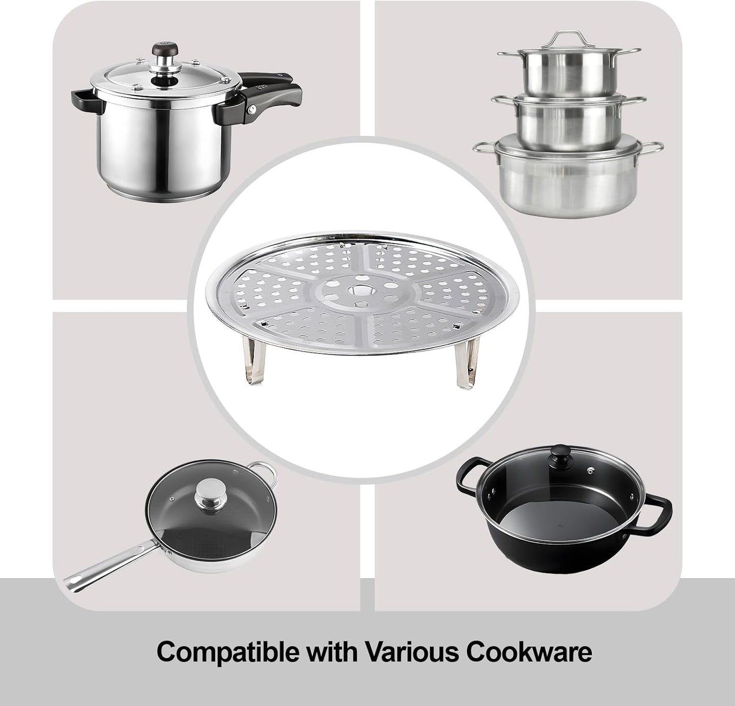 Stainless Steel Steamer Rack - 8.7 in - product view 4
