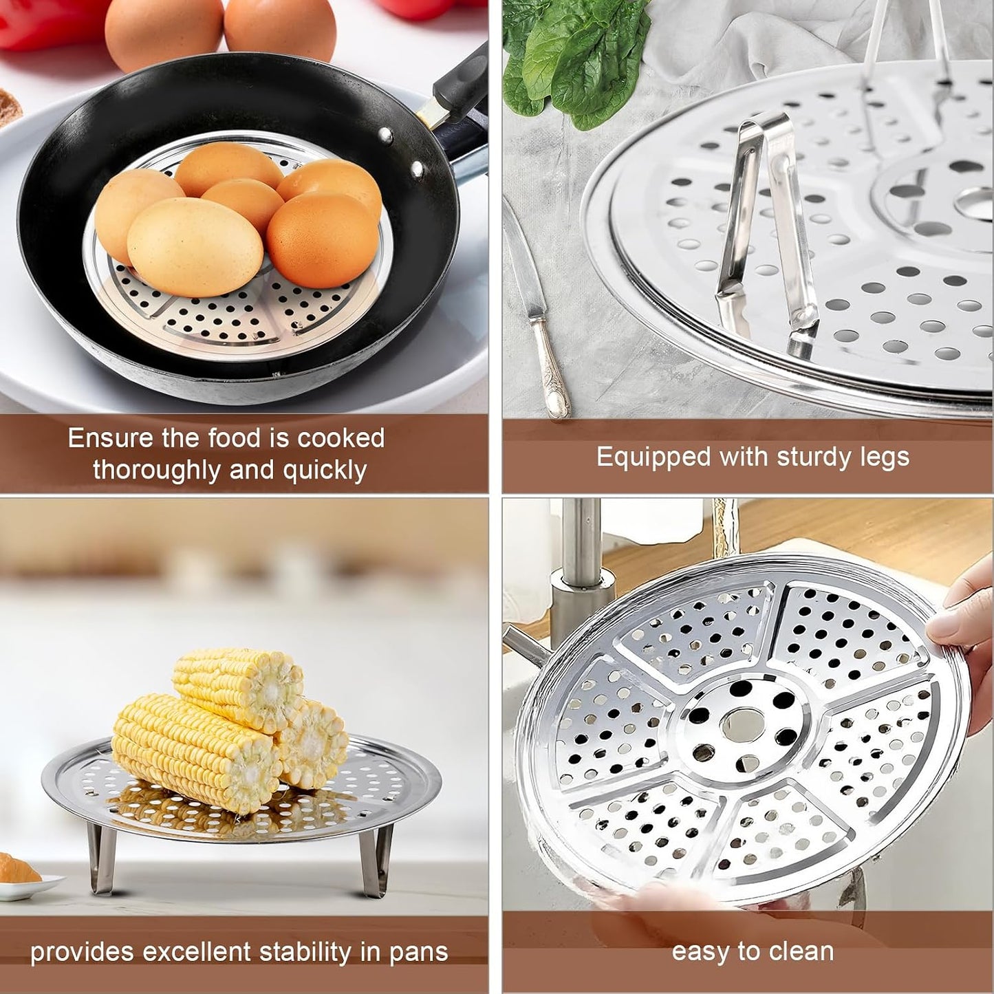 Stainless Steel Steamer Rack - 8.7 in - product view 5