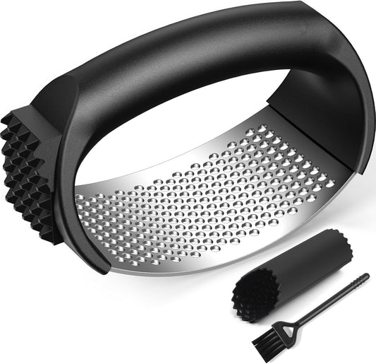 Stainless Steel Garlic Rocker Set