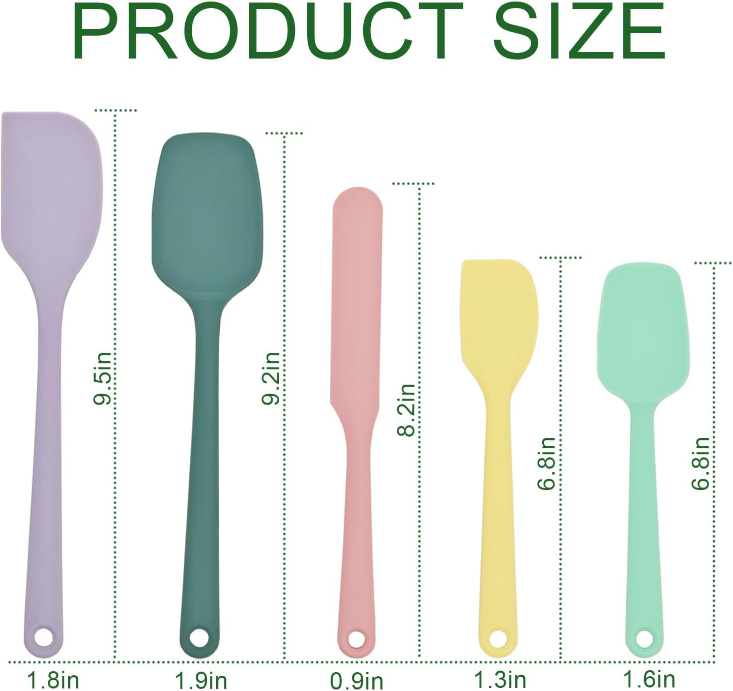 Silicone Kitchen Spatula Set - 5 Piece - product view 2