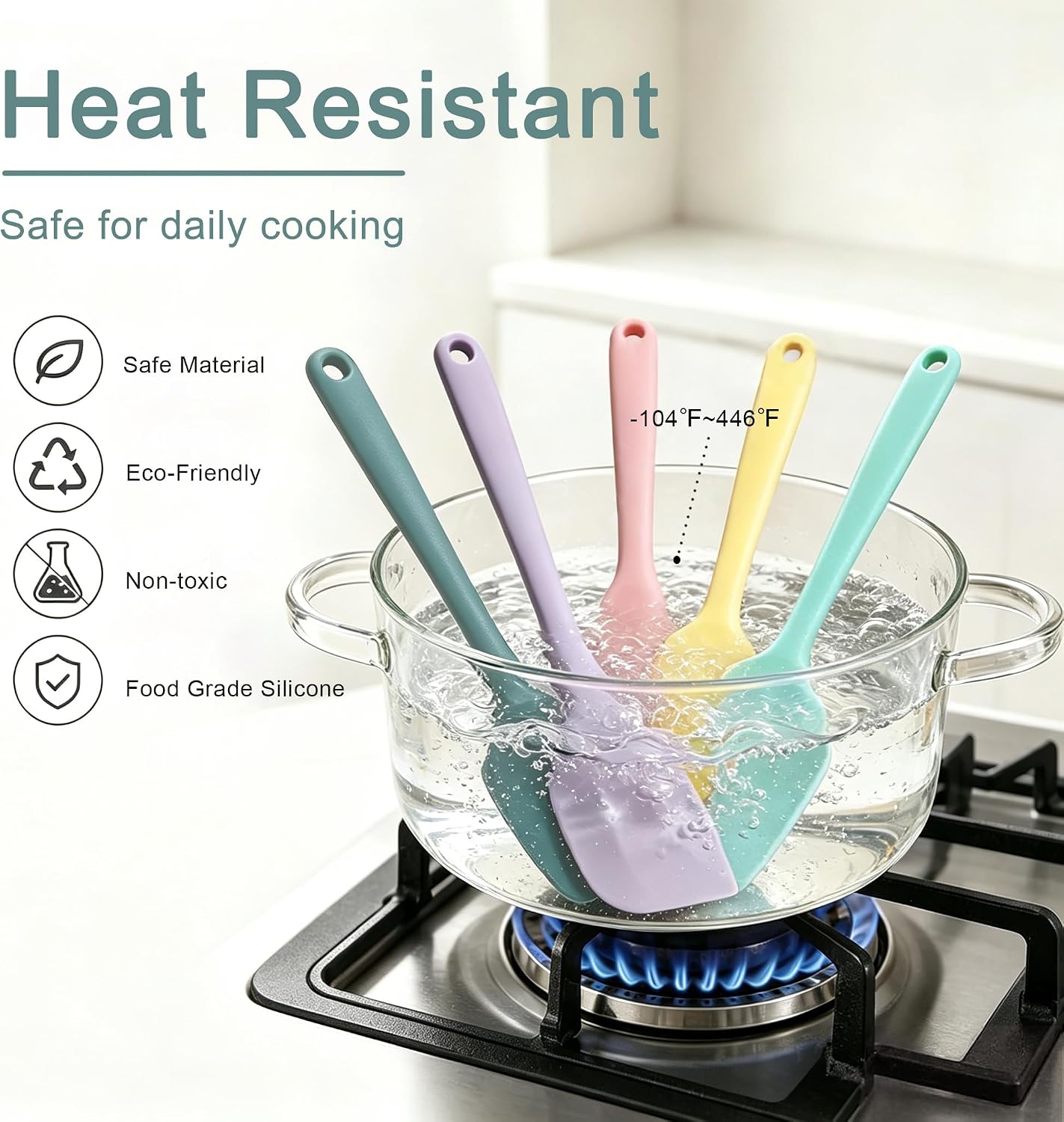 Silicone Kitchen Spatula Set - 5 Piece - product view 6